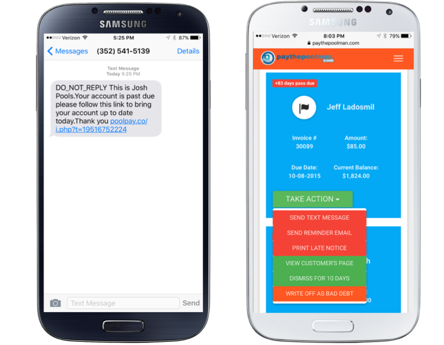 Pool Software, Pool Billing, Pool Invoicing, text messaging